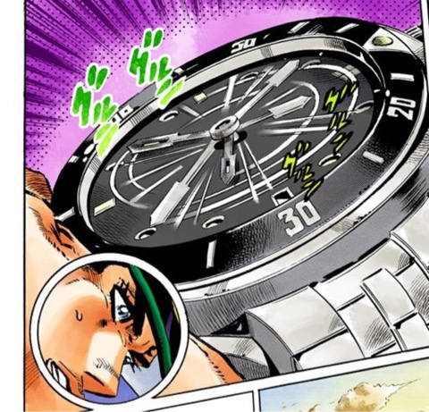 ジョジョ　承太郎モチーフ腕時計